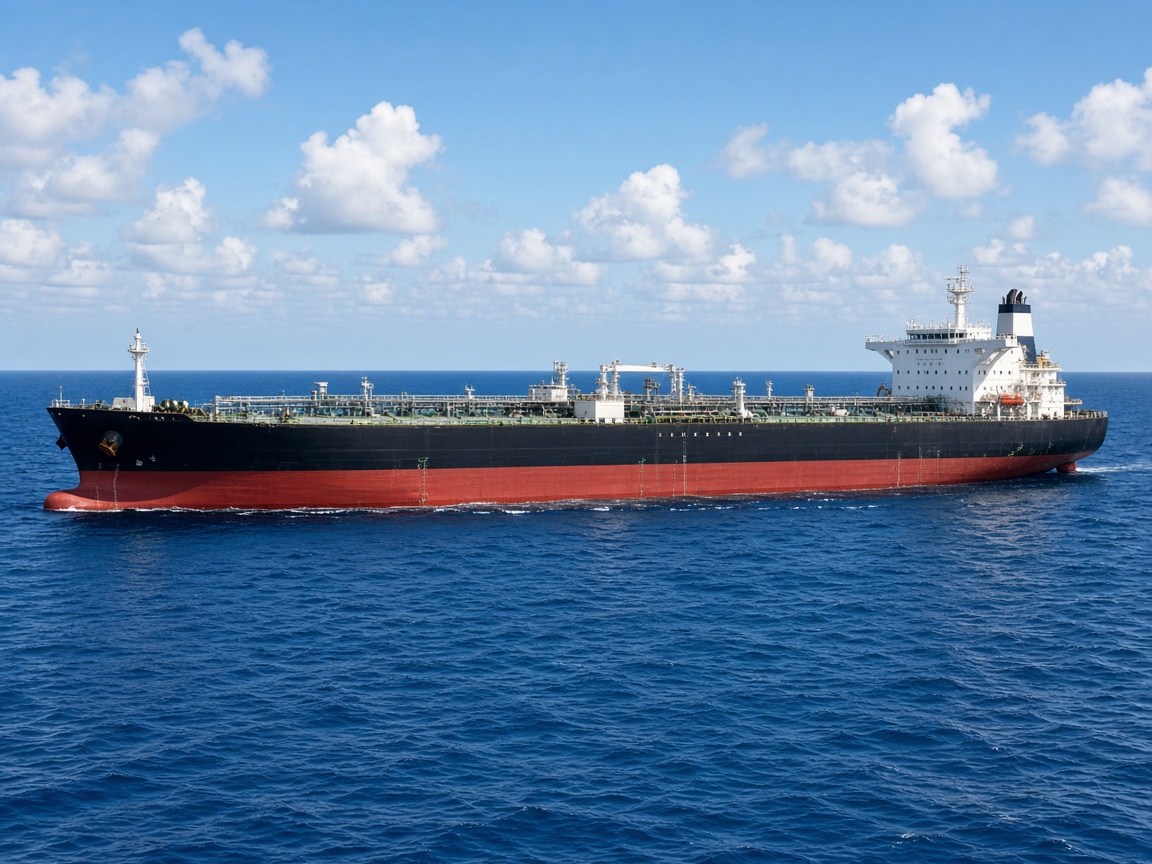 Tanker at sea